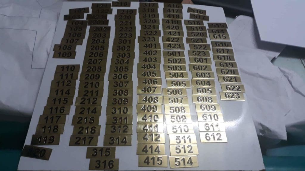 brass room sign - sign maker | laser engraving
